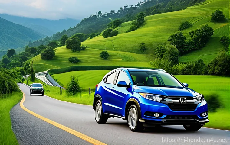 혼다 HR V의 경제성 분석 - **Prompt 1: Family Road Trip in a Hybrid HR-V**
    "A happy Indian family of four, including a moth...