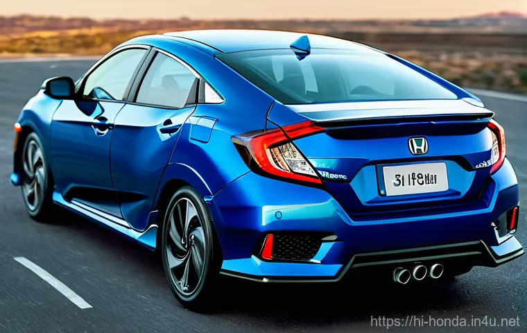 혼다 시빅의 최신 기술 분석 - Here are three detailed image prompts in English, based on the provided content about the Honda Civi...