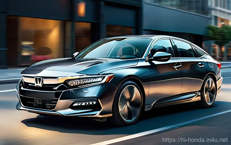 혼다 어코드 스포츠 모델 리뷰 - **Prompt:** "A comfortable and luxurious interior shot of the Honda Accord Sport, focusing on the fr...