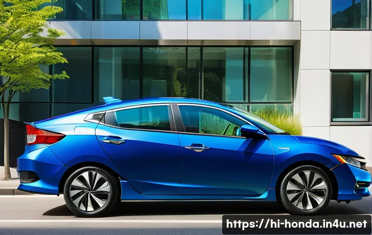 혼다 인사이트의 친환경 인증 - **Prompt 1: Urban Elegance and Eco-conscious Design**
    "A sleek, modern Honda Insight in a vibran...