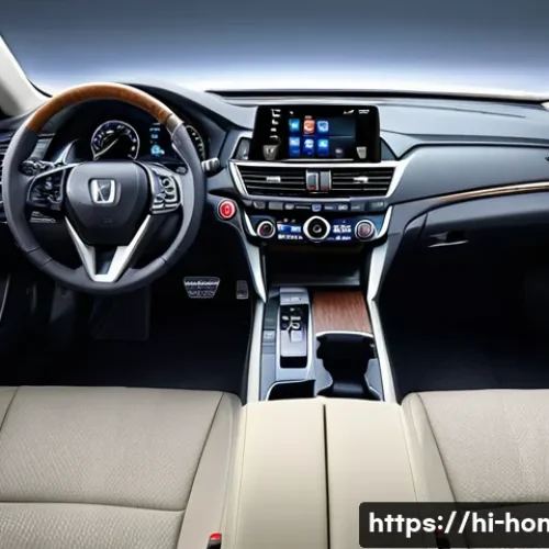 혼다 어코드의 실내 공간 리뷰 - Interior view of a Honda Accord showcasing the driver&rsquo;s seat designed for long journeys, featuring e...